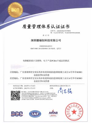 ISO9001證書